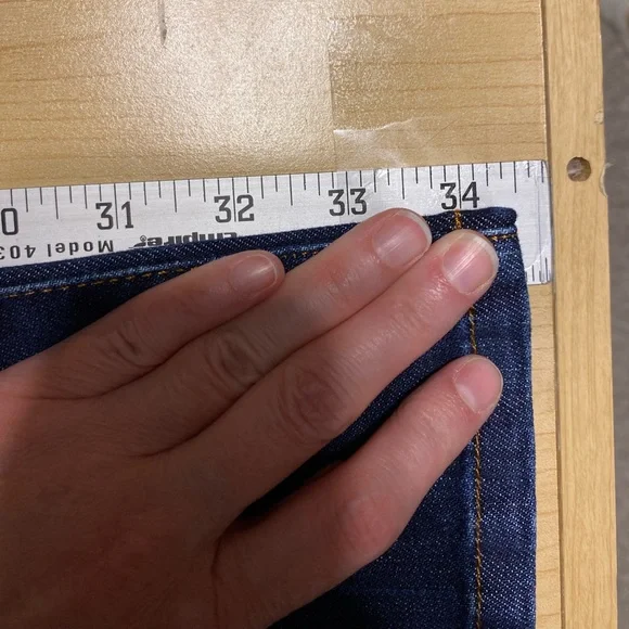 Joe's Jeans Cigarette Slim Straight Leg Mid Rise Jeans Dark Wash Size 29 - Picture 10 of 11